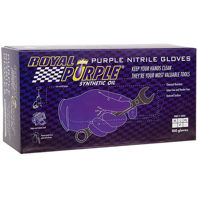 Royal Purple Black Nitrile Glove - XL
