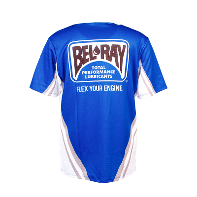 Bel-Ray Men's Polo Pit Shirt - Blue/White